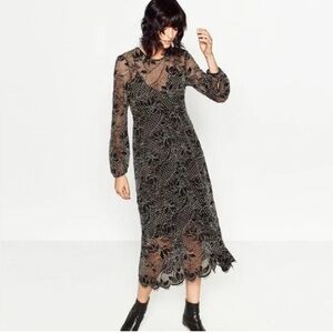 Elegant Black Lace Dress